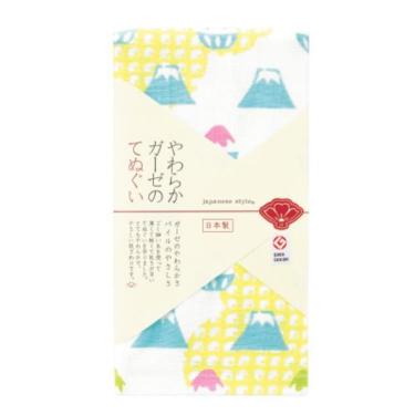 やわらかガーゼのてぬぐい 34×90cm ふじ氷