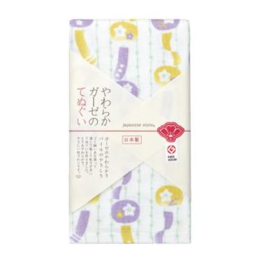 やわらかガーゼのてぬぐい 34×90cm ききょう風鈴