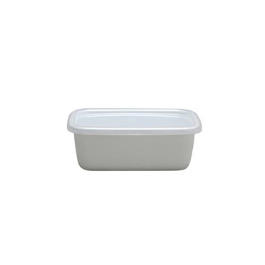 レクタングル深型 Sシール蓋付 500ml WRFｰS ホワイトシリーズ 野田琺瑯