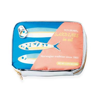 オイルサーディン缶 ジップ ポーチ