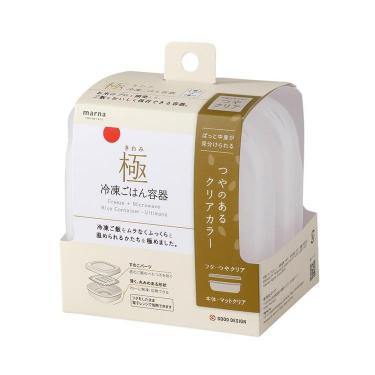 極 冷凍ごはん容器2個入り エクストラクリア