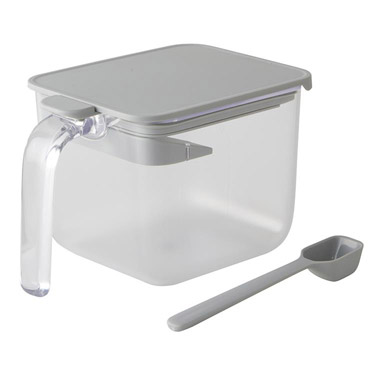 調味料ポット ワイド グレー グッドロックコンテナ マーナ