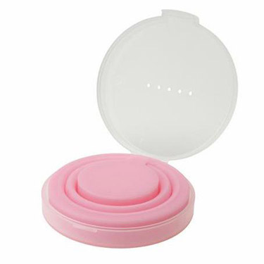 たためる携帯うがいコップ ケース付 ピンク