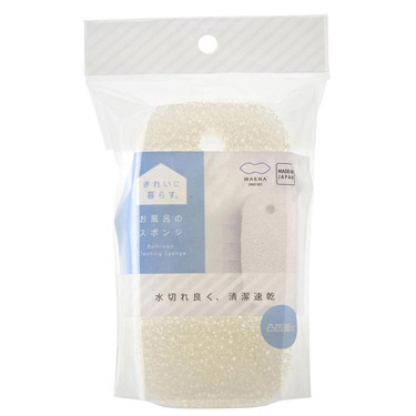 お風呂のスポンジ ホワイト きれいに暮らす マーナ