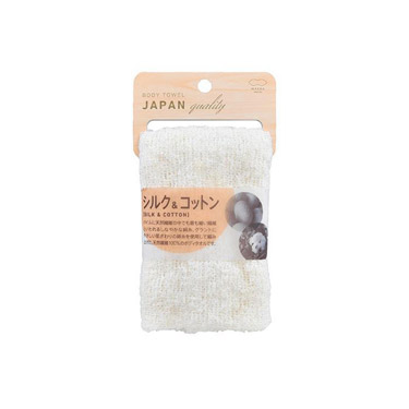 シルク＆コットン　ボディタオル　マーナ【ロフト限定】