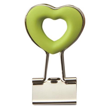 ハートクリップ 緑