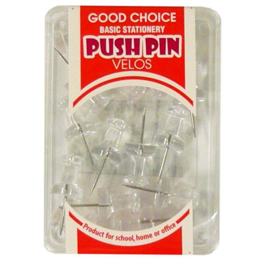 ダルマ画鋲 15本 透明