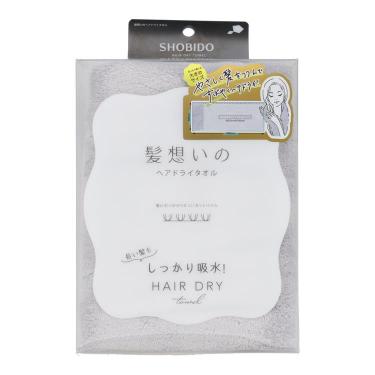 髪想いのヘアドライタオル 40×100cm グレー