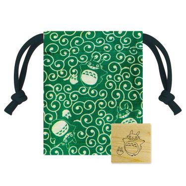 きんちゃくすたんぷ トトロと唐草模様