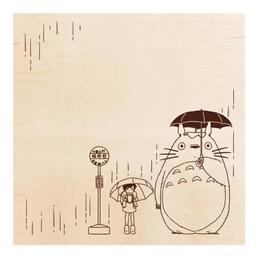 いろどりはんこ スタジオジブリ となりのトトロ バス停