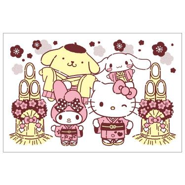 年賀スタンプ 2026 サンリオキャラクターズ 門松とごあいさつ