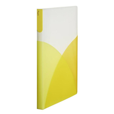 パスティ クリアファイルA4 40ポケット レモンイエロー