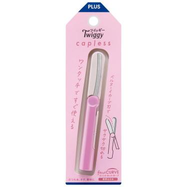 携帯はさみ フィットカットカーブ ツイッギーキャップレス ベビーピンク