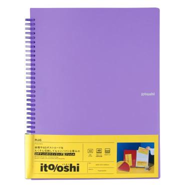 イトオシ ツインリング型ファイル A4 2ポケット パープル