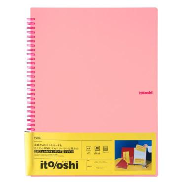 イトオシ ツインリング型ファイル A4 2ポケット ピンク