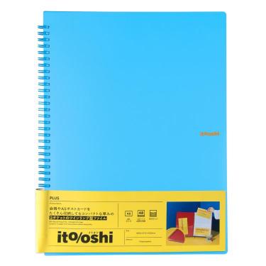 イトオシ ツインリング型ファイル A4 2ポケット スカイブルー