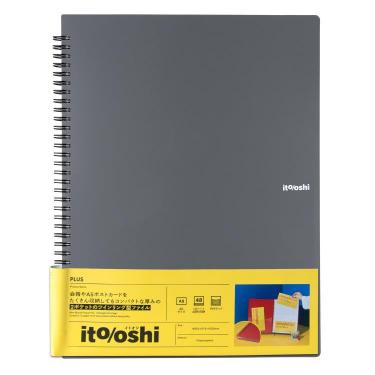イトオシ ツインリング型ファイル A4 2ポケット ブラック