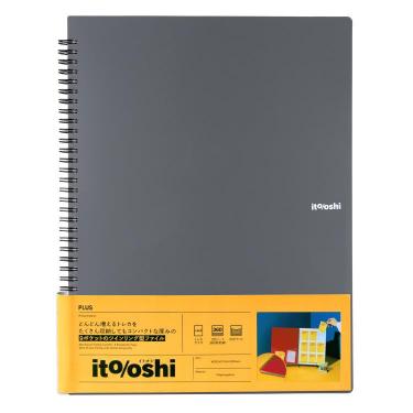 イトオシ ツインリング型ファイル A4 9ポケット ブラック