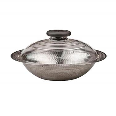 フタがガラスのIH対応ステンレス鍋 26 2.6L 雪平