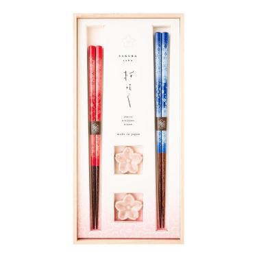 箸蔵 さくらさく 桜かれんペア 落雁箸置付