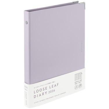 2026年1月始まり 月間 A5 ユアンス+ダイアリー ライトパープル
