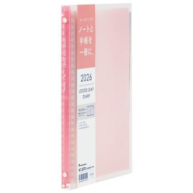 2026年4月始まり 月間 B5 ノート・デ ダイアリー ピンク