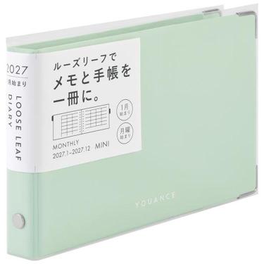 2027年1月始まり 月間 ミニ ユアンスダイアリー ミント