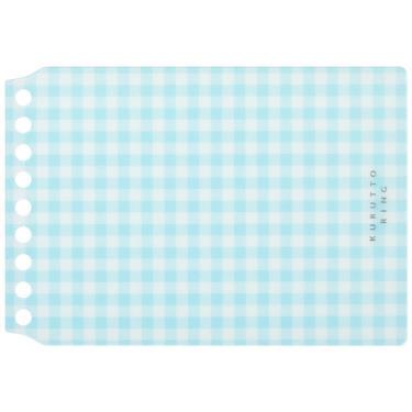 くるっとリング ミニサイズ 表紙 ミニギンガム ライトブルー