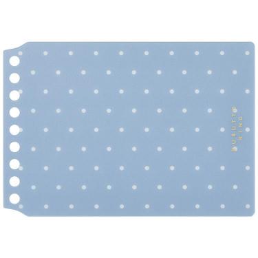 くるっとリング ミニサイズ 表紙 ドット ブルーグレー