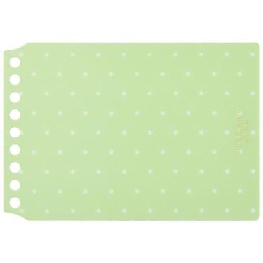 くるっとリング ミニサイズ 表紙 ドット ライトグリーン