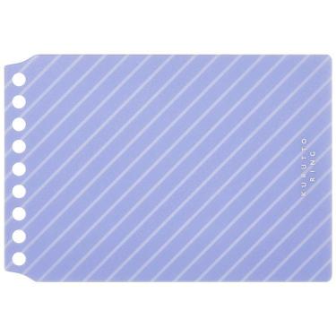 くるっとリング ミニサイズ 表紙 ストライプ パープル