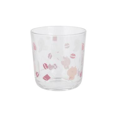 ガラスタンブラー うさまるメイクアップ