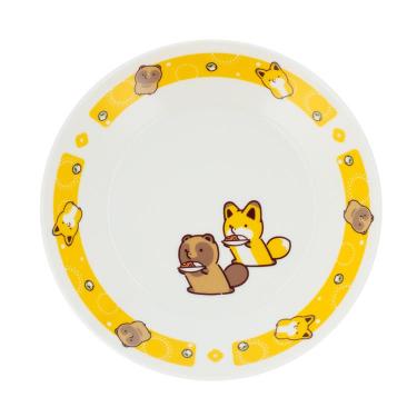 カレー皿 タヌキとキツネ