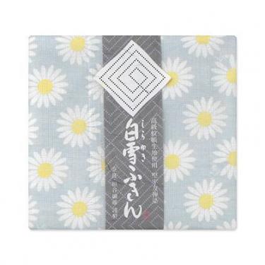 白雪友禅ふきん 30×40cm マーガレット パールグレー