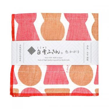 白雪ふきん 色かがり 30×40cm コフン レッド
