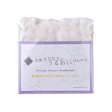 白雪 スクワラン うるおいはんかち 25×25cm: ホーム＆キッチン