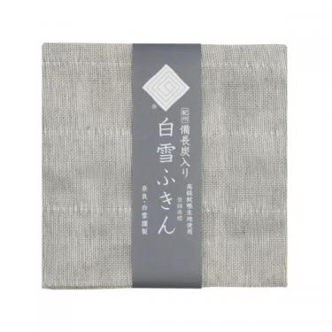 白雪備長炭入りふきん 30×40cm グレー