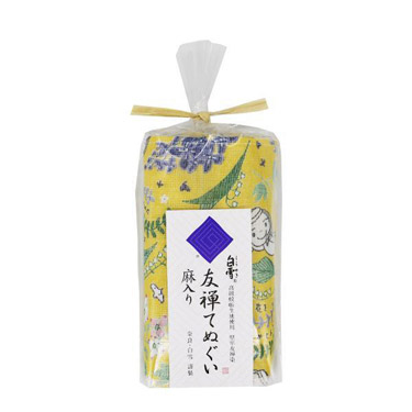 白雪友禅てぬぐい 笑顔の花