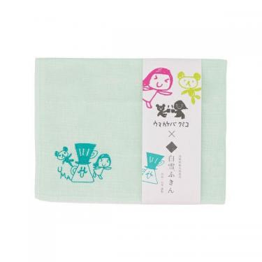 オリジナル刺繍入りふきん グリーン