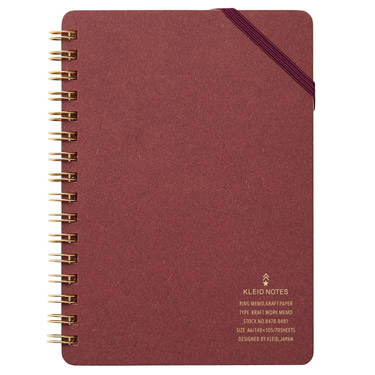 クラフトワークメモ A6 クレイド バーガンディー