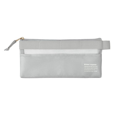 メッシュキャリー ペンケース グレー