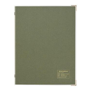 2mmグリッド バインダーノート A5 オリーブ