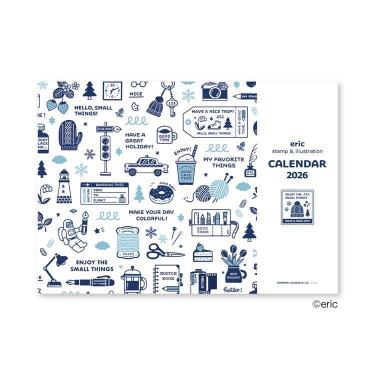 2026年1月始まりカレンダー 壁掛け eric