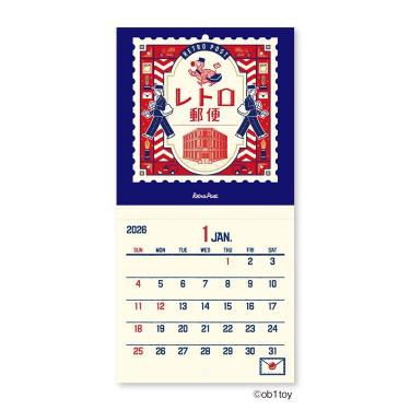 2026年1月始まりカレンダー 壁掛け オビワン ミニ