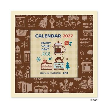 2027年1月始まりカレンダー 日めくり eric color