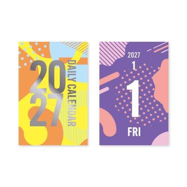 2027年1月始まりカレンダー ミニミニ日めくり