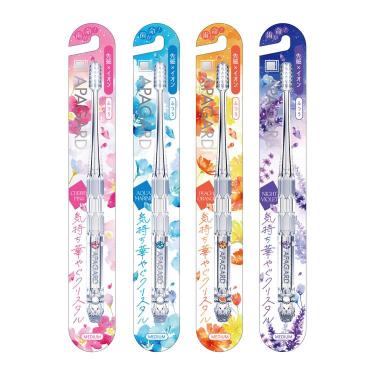 クリスタル歯ブラシ ふつう 4色セット【数量限定】