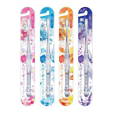 クリスタル歯ブラシ やわらかめ 4色セット【数量限定】