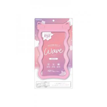 防水マルチケース wave オーロラ ピンク