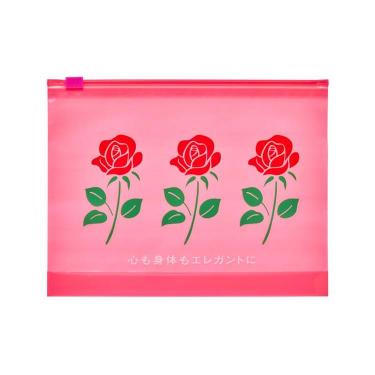 ジッパーバッグ L ニューレトロ バラ(バラ): ステーショナリー